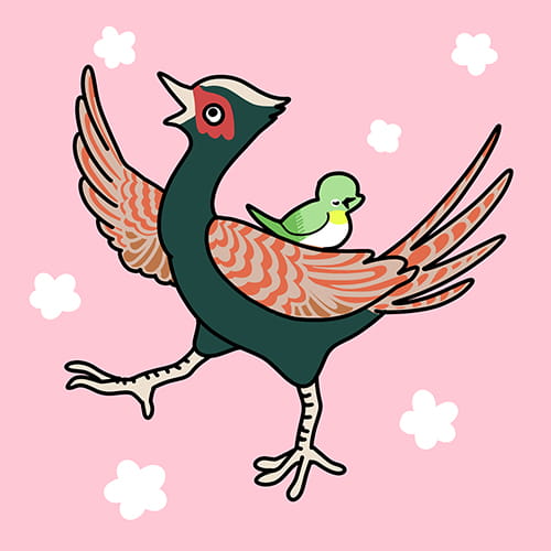 【鬼は外】鬼を払う勇気の鳥と、春を告げる鳥【福は内】